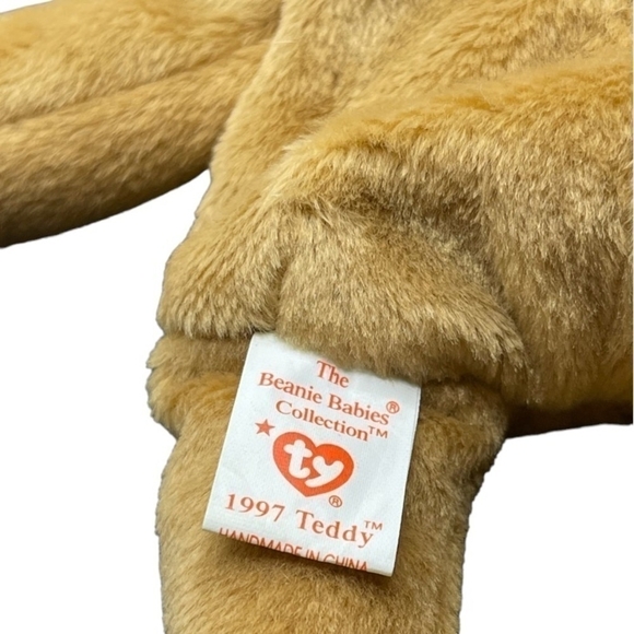 Teddy Bear 1997 Holiday Collection TY Beanie Baby & The Jingle Beanies Plush Toy - Picture 4 of 4